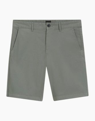 HUGO BOSS Mens BOSS Orange Chino Slim Shorts 076 Open Grey - Size: 32/36