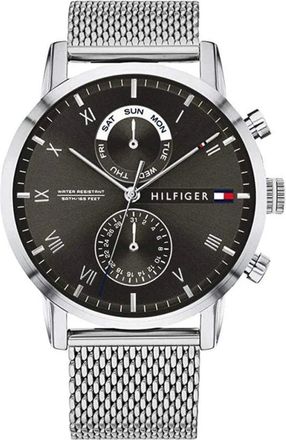 Tommy Hilfiger Accessoires, Heren, Grijs, ONE Size, Kane Chronograaf Horloge