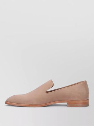 Christian Louboutin loafers almond toe leather sole design