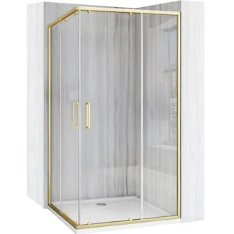 Rea Rea - Mampara De Ducha City 80x100 Brush Gold