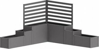 BIOHORT Jardinera Metalica Davinci Version 1 Color Plata Metalica