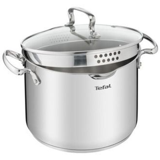 T-fal Olla Tefal Duetto De 22 Cm De Altura Con Tapa, Apta Para Inducci&oacute;n