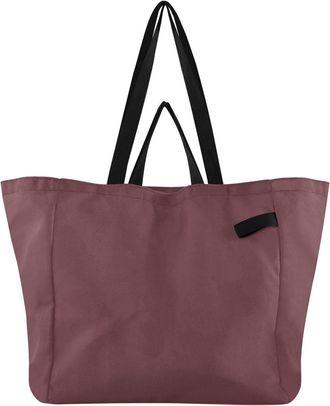 Generic Oxblood pattern Reusable Canvas Tote Bag, Heavy Duty Grocery Shopping Bag with Hard Bottom Large Capacity Double Handles Work Groceries Travel