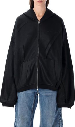 Alexander Wang Creased Zip-Up Hoodie