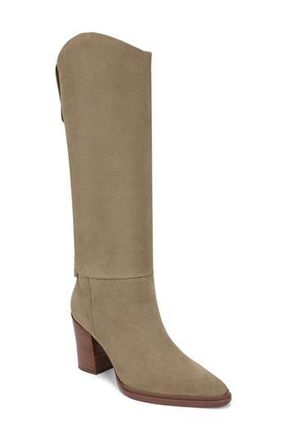 Franco Sarto Jasmine Block Heel Boot in Khaki Green at Nordstrom Rack, Size 5.5