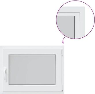 vidaXL Vidaxl - Ventana De S&oacute;tano risor 80x70 Cm Oscilobatiente Din Derecha Blanca