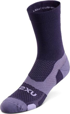 2XU Vectr Light Cushion Crew Socks in Velvet Purple/dusted Grape at Nordstrom, Size X-Large