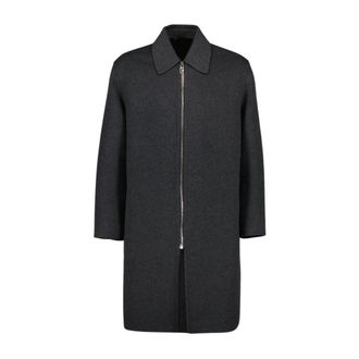 Fendi Heren, Mantels, Grijs, Maat: XL Wol