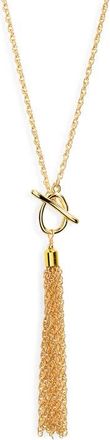 Panacea Tassel Pendant Necklace in Gold at Nordstrom