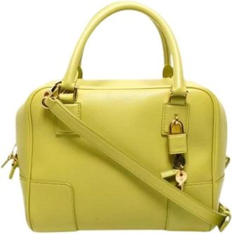 Loewe Pre-owned Handbags, female, Green, Size: ONE SIZE Pre-owned Amazona Handbag