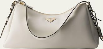 Prada Aimee Grain Leather Shoulder Bag