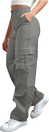 Generic Womens Quick Dry Trousers Joggers Sports Running Pants Sweatpants Cargo Trousers Ladies Casual Comfy Combat Pants Solid Color Classic Jogger High Wais