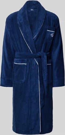 Polo Ralph Lauren Bademantel mit Reverskragen in Dunkelblau, Größe L/XL