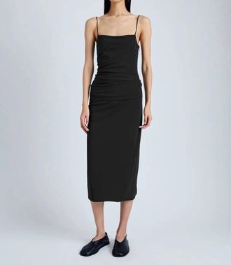 Proenza Schouler Blaire Viscose Jersey Dress In Black