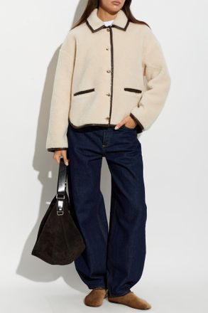 Anine Bing Camden Jacket, Womens, Cream