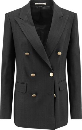 Tagliatore Double-breasted Blazer - Dames - Blazers - Zwart - XL - Jassen