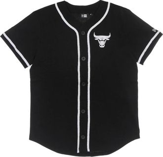 New Era Chicago Bulls Distressed Logo Tee Jacket - Heren - T-shirts - Zwart - L - Katoen - Tops