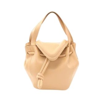 Bottega Veneta Pre-owned Beak Leather Handbag - Pre-owned - Mujer - Beige - ONE SIZE