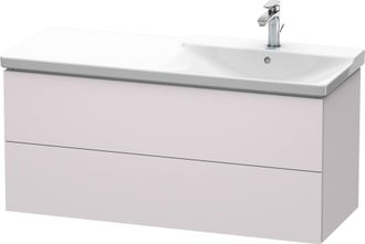 Duravit Duravit L-cube M&oacute;dulo Mural 1220mm De Ancho, Profundidad 481, 2 Cajones, Apto Para P3 Comfort Art&iacute;culo 233412, Lavabo A La Derecha, Color: Blanco Lila