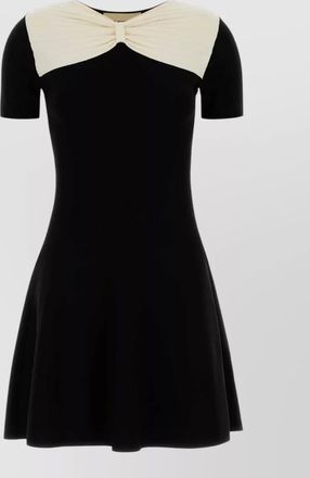 Valentino Garavani viscose blend mini dress fitted waist