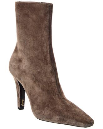 Saint Laurent Jill 95 Suede Bootie
