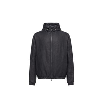 Moncler Moncler Duguay Reversible Hooded Windbreaker, Men, Blue, Size: 1