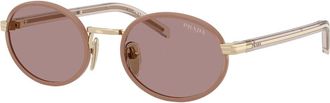 Prada Sunglasses, unisex, Brown, Size: 52 MM B56S Sunglasses