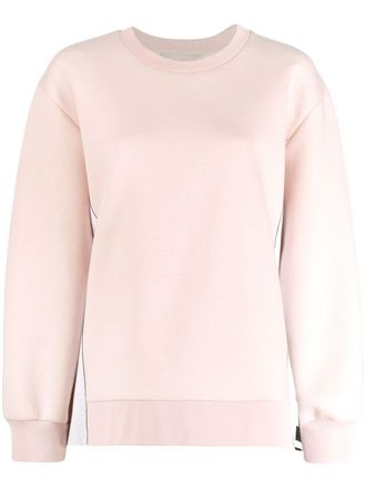 Stella McCartney Sweater met logo strepen - Roze