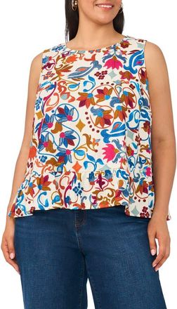 Vince Camuto Sleeveless Peplum Top in Orange Fizz at Nordstrom Rack, Size 3 X