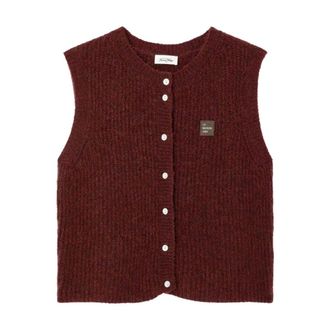 American Vintage East Vest - Dames - Jassen - Rood - Maat: M Wol