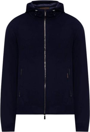 Moorer Zip-throughs - Heren - Vesten met rits - Blauw - L - Hoodies & sweatvesten