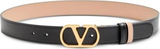 Valentino Garavani Cintura VLogo Signature Reversible - female - Valentino Garavani - Belts - Black - 80 CM - Accessories