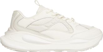 Tommy Jeans Beige Streamlined Leather Athletic Sneakers