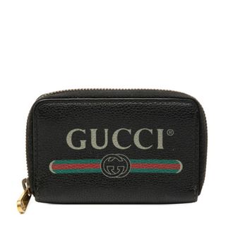 Gucci Black Leather Coin Purse/Coin Case (Pre-Owned)