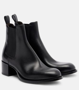 The Row Nobilis Chelsea leather ankle boots