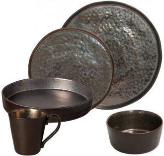 Costa Nova Geschirr-Set Lagoa 30-tlg. - Metallic