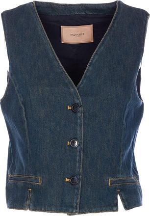 Twin-Set Denim Vest