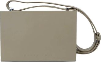 Nappa Dori Borsa a spalla rettangolare - Verde