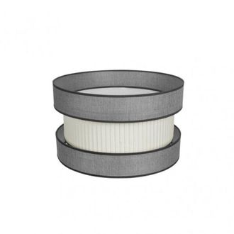 Fabrilamp Pantalla Colg./pie Salon Home E27 Gris-beis 40dx40dx24h