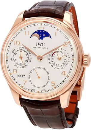IWC Portugieser 18kt Rose Gold Prepetual Calendar Automatic Mens Watch IWC5033-02