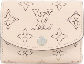 Louis Vuitton Pink Leather Wallet (Tri-Fold) (Pre-Owned)