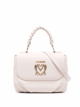 Love Moschino Heart logo-plaque top-handle tote bag - unisex - Polyurethane - OS - Neutrals