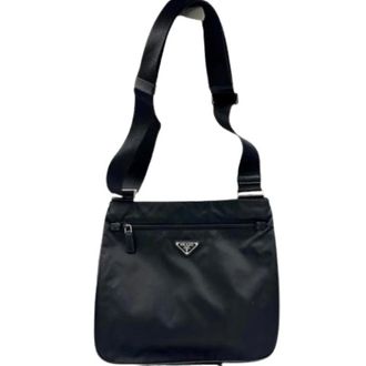 Prada Pre-owned Cross Body Bags, female, Black, Size: ONE SIZE Pre-owned Vintage Shoulder Bag