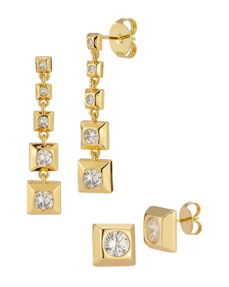 Glaze Jewelry Gold Plated Cz Earrings