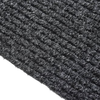 Berkfield Home Dirt Trapper Carpet Runner 100x500 cm Anthracite in Charcoal | Size: 100 cm diameter