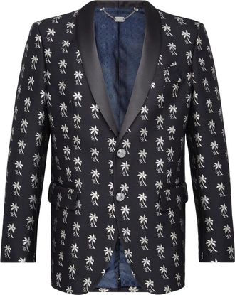 Billionaire Boys Club Palms Blazer - Heren - Blazers - Blauw - L - Katoen - Jassen