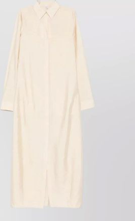 Toteme silk maxi dress long sleeves side slits