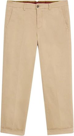Brooks Brothers Relaxed Fit Katoenen Chinos - Heren - Chinos - Beige - W32 - Katoen - Broeken
