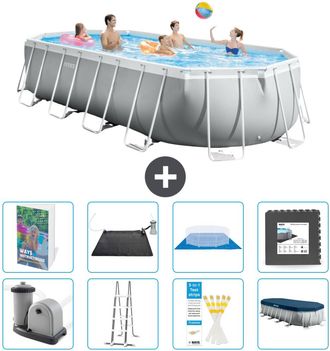 Intex Piscina Prism Frame Oval - 610x305x122 Cm - 9-piezas S543
