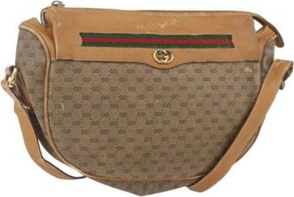 Gucci Pre-owned Cross Body Bags, female, Beige, Size: ONE SIZE Pre-owned Plastic Cross Body Bag